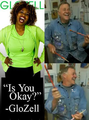 GloZell Green & Bob Drumming Shots from Video
